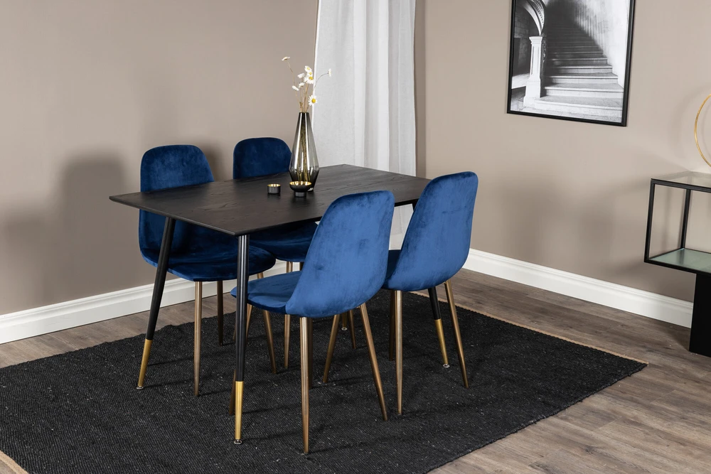Venture Design Valgomasis stalas, Dipp, 75x120x85 cm, Juodas