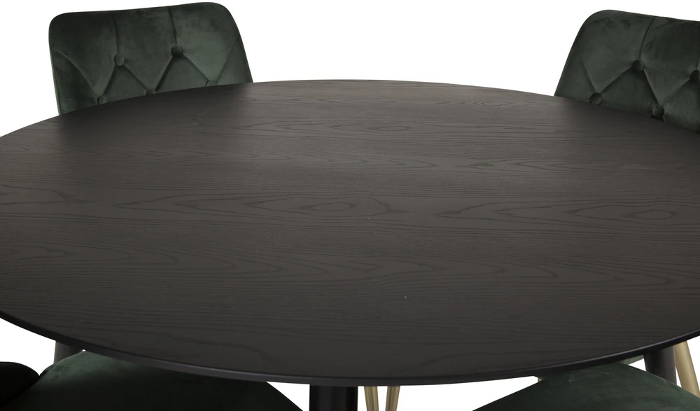 Venture Design Valgomasis stalas, Dipp, ⌀115 cm, Juodas
