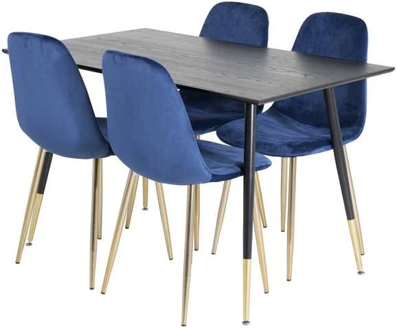 Venture Design Valgomasis stalas, Dipp, 75x120x85 cm, Juodas