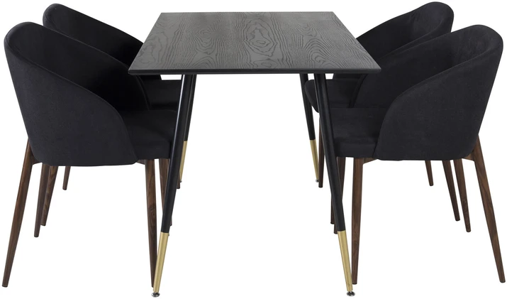 Venture Design Valgomasis stalas, Dipp, 75x120x85 cm, Juodas