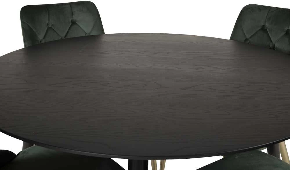Venture Design Valgomasis stalas, Dipp, ⌀115 cm, Juodas