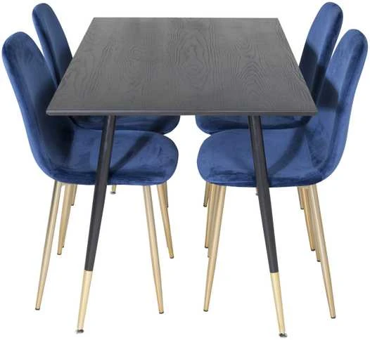 Venture Design Valgomasis stalas, Dipp, 75x120x85 cm, Juodas