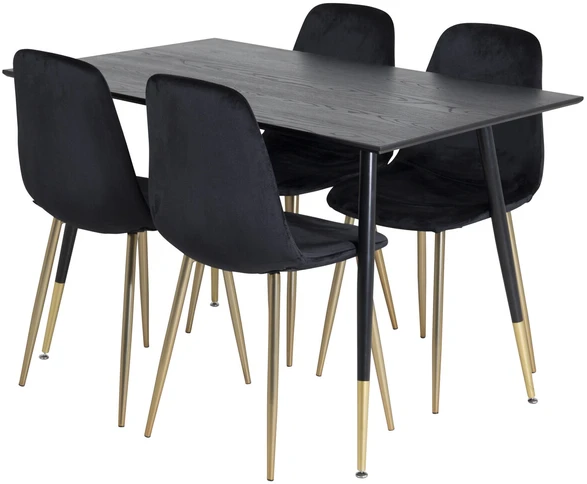 Venture Design Valgomasis stalas, Dipp, 75x120x85 cm, Juodas