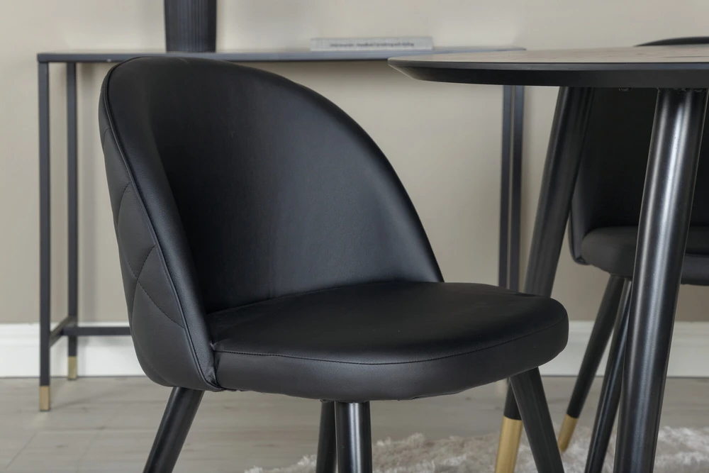 Venture Design Valgomasis stalas, Dipp, 115 cm, Juodas