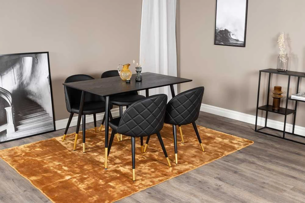 Venture Design Valgomasis stalas, Dipp, 75x120x85 cm, Juodas