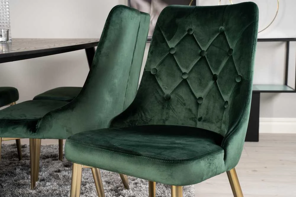 Venture Design Valgomasis stalas, Dipp, 180x90 cm, Juodas