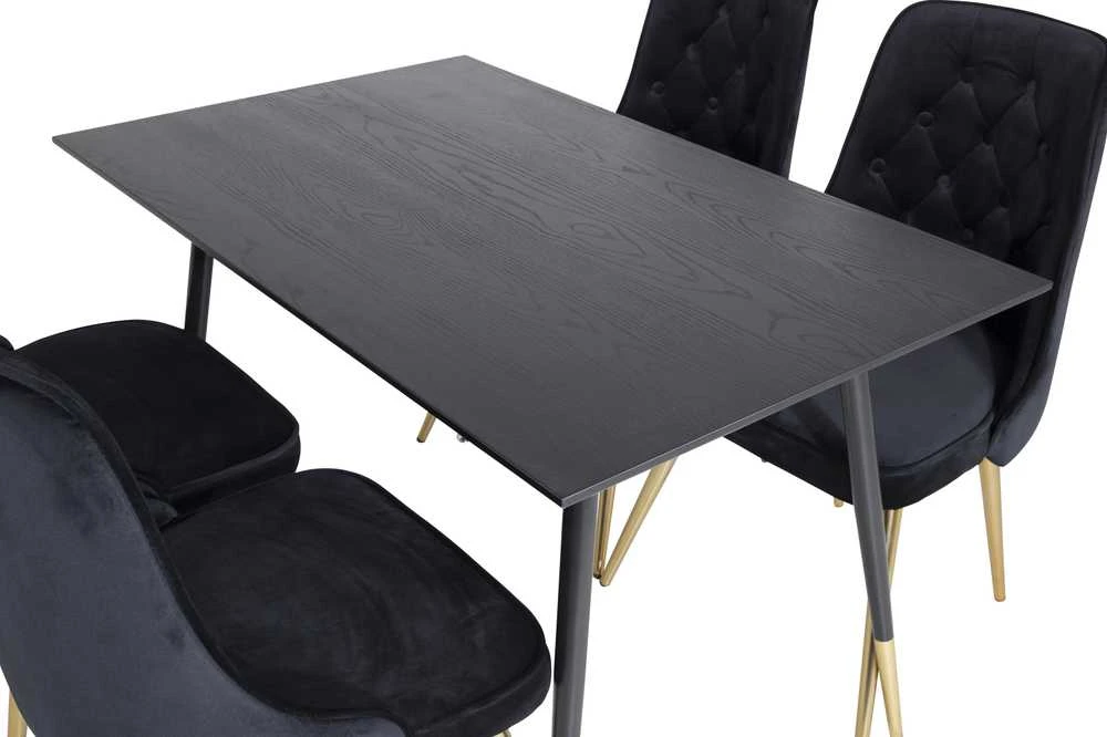 Venture Design Valgomasis stalas, Dipp, 75x120x85 cm, Juodas