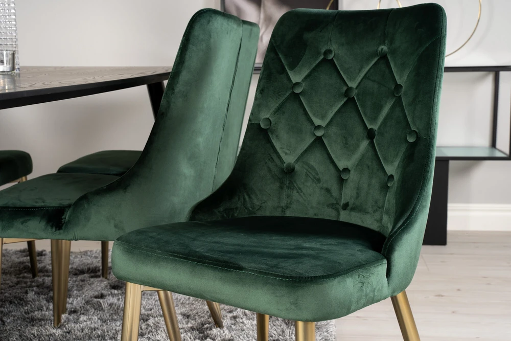Venture Design Valgomasis stalas, Dipp, 180x90 cm, Juodas