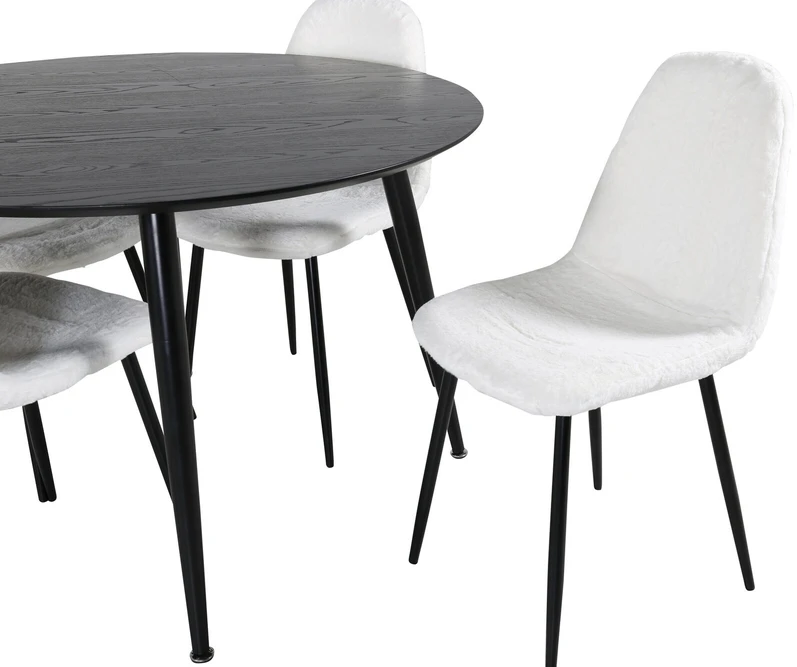 Venture Design Valgomasis stalas, Dipp, 115cm, Juodas