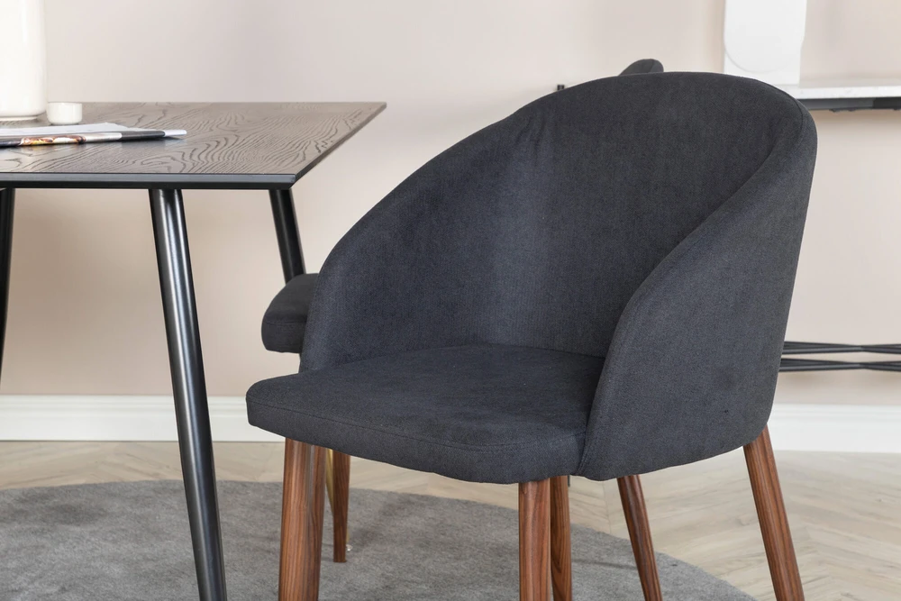 Venture Design Valgomasis stalas, Dipp, 75x120x85 cm, Juodas