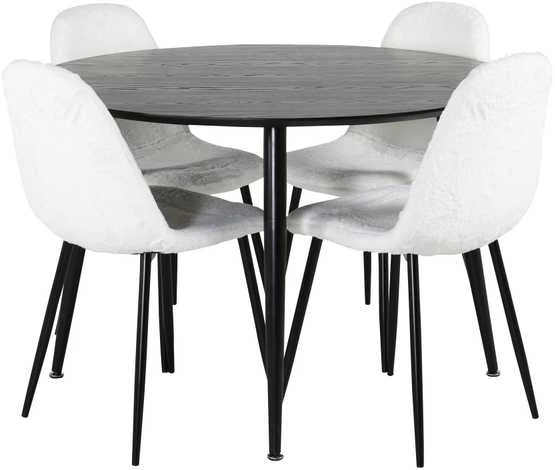 Venture Design Valgomasis stalas, Dipp, 115cm, Juodas