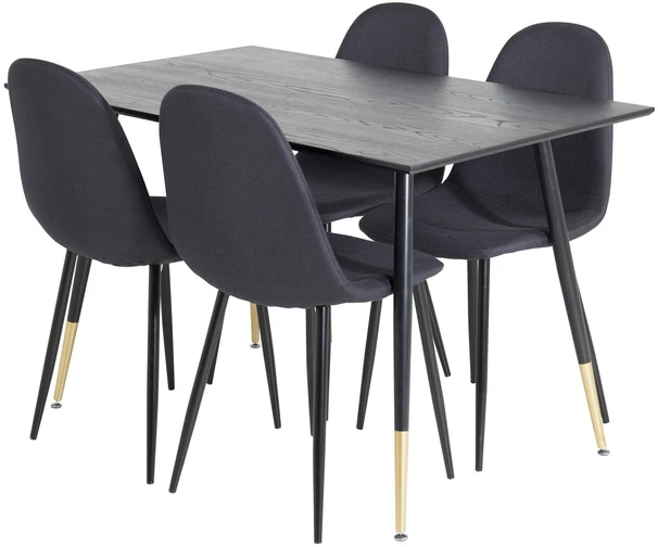 Venture Design Valgomasis stalas, Dipp, 75x120x85 cm, Juodas