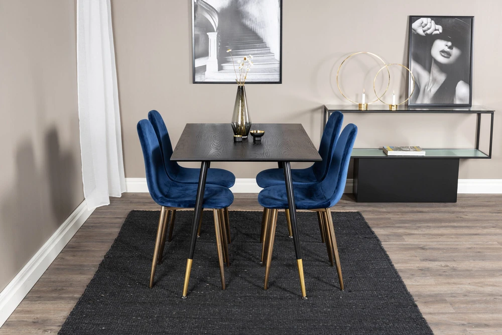 Venture Design Valgomasis stalas, Dipp, 75x120x85 cm, Juodas