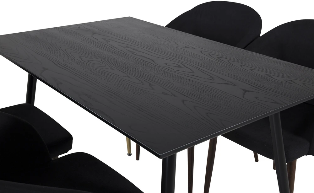 Venture Design Valgomasis stalas, Dipp, 75x120x85 cm, Juodas