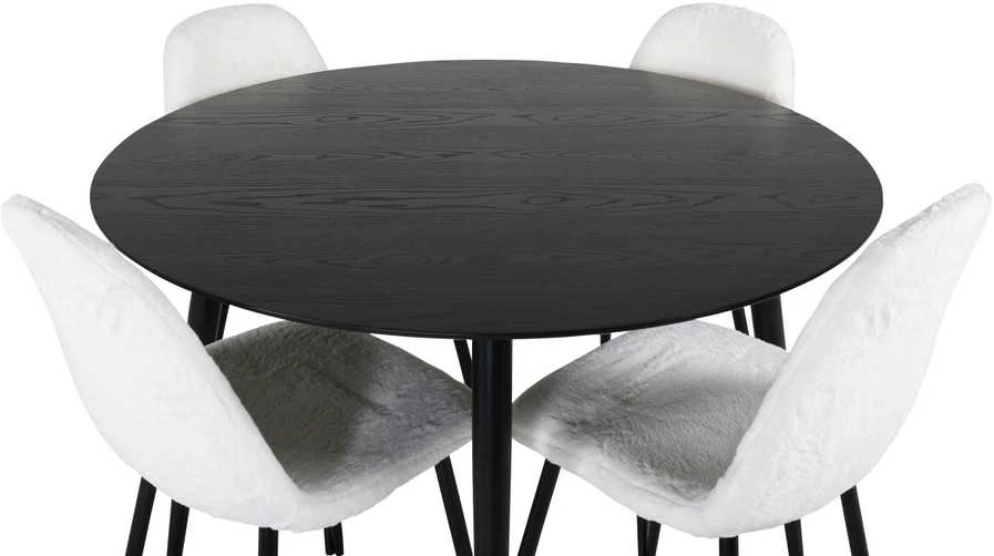 Venture Design Valgomasis stalas, Dipp, 115cm, Juodas