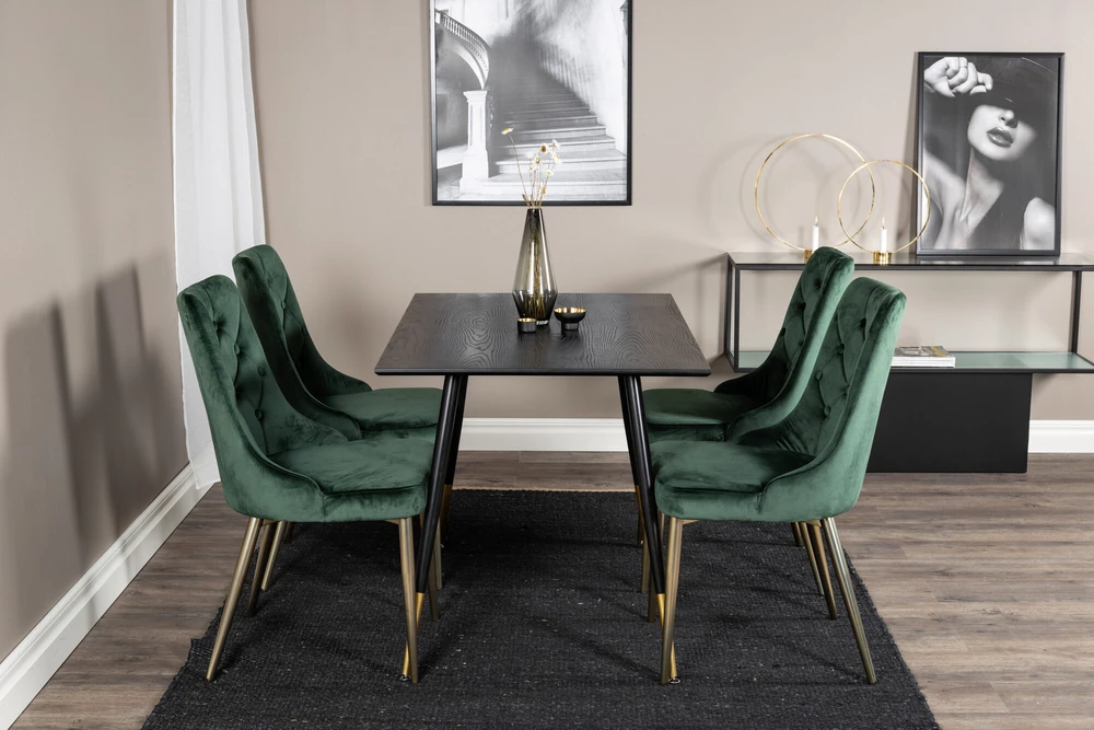 Venture Design Valgomasis stalas, Dipp, 75x120x85 cm, Juodas