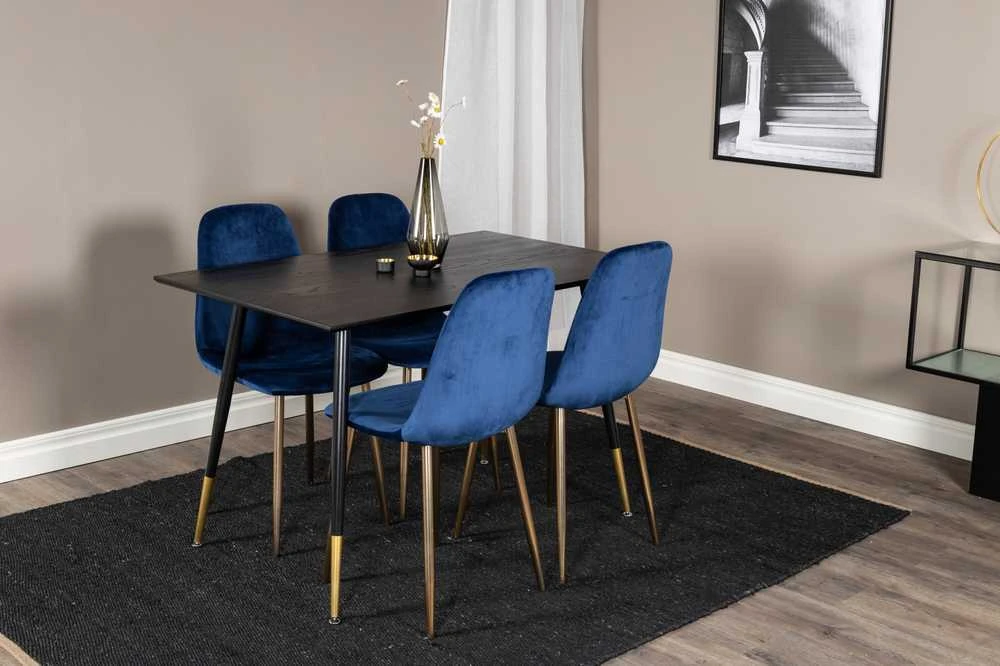 Venture Design Valgomasis stalas, Dipp, 75x120x85 cm, Juodas