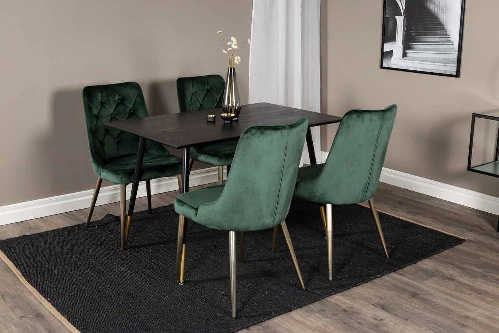 Venture Design Valgomasis stalas, Dipp, 75x120x85 cm, Juodas