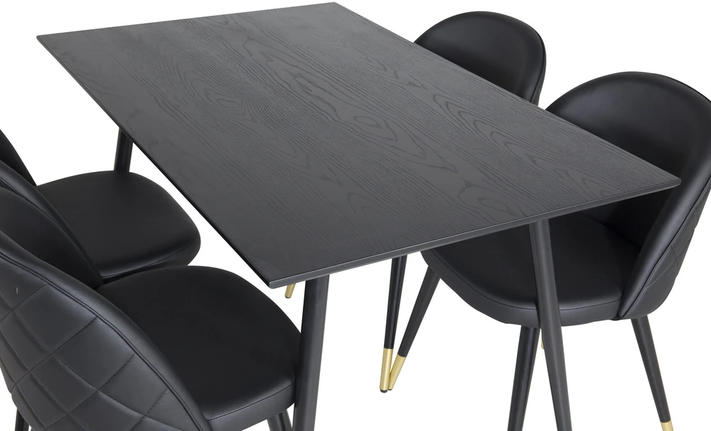 Venture Design Valgomasis stalas, Dipp, 75x120x85 cm, Juodas