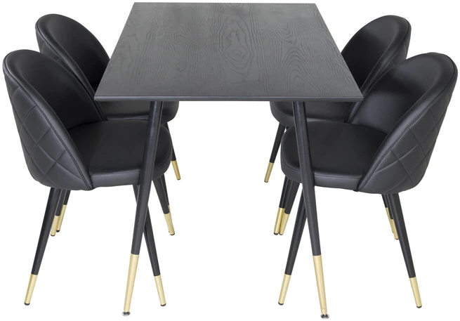Venture Design Valgomasis stalas, Dipp, 75x120x85 cm, Juodas