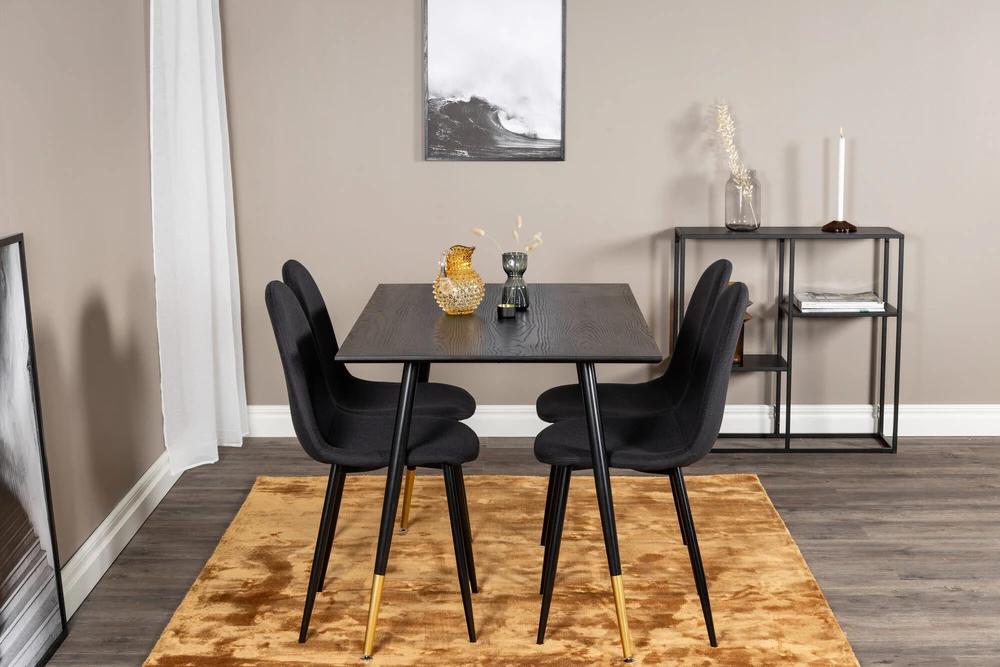 Venture Design Valgomasis stalas, Dipp, 75x120x85 cm, Juodas