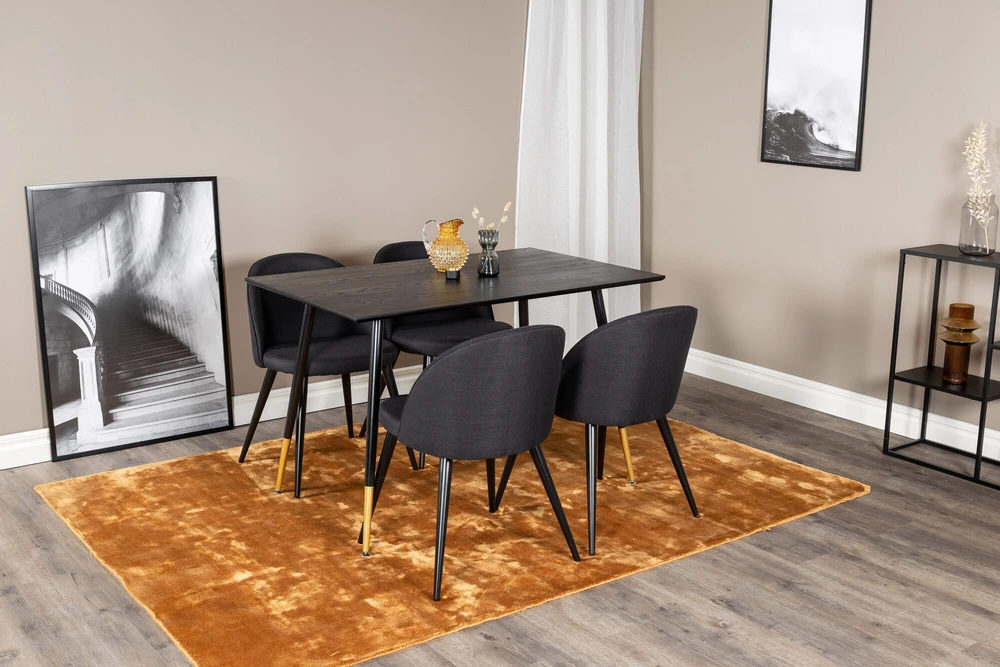 Venture Design Valgomasis stalas, Dipp, 75x120x85 cm, Juodas