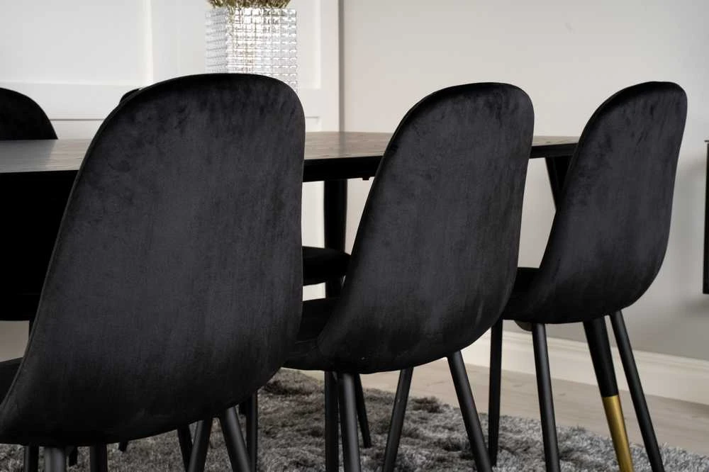 Venture Design Valgomasis stalas, Dipp, 180x90 cm, Juodas
