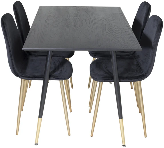 Venture Design Valgomasis stalas, Dipp, 75x120x85 cm, Juodas