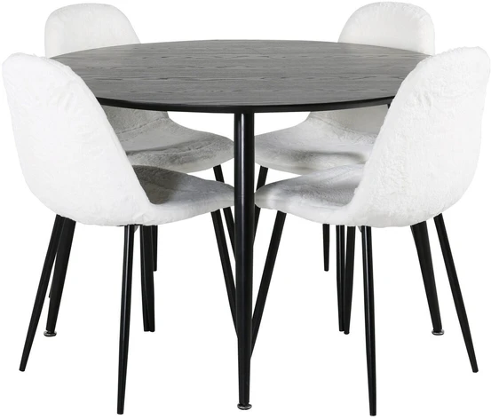 Venture Design Valgomasis stalas, Dipp, 115cm, Juodas