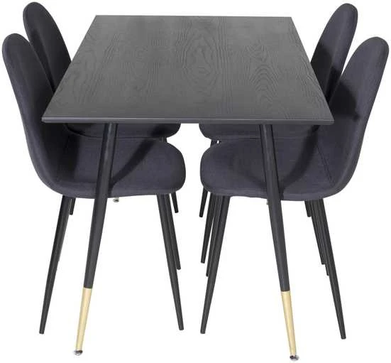 Venture Design Valgomasis stalas, Dipp, 75x120x85 cm, Juodas
