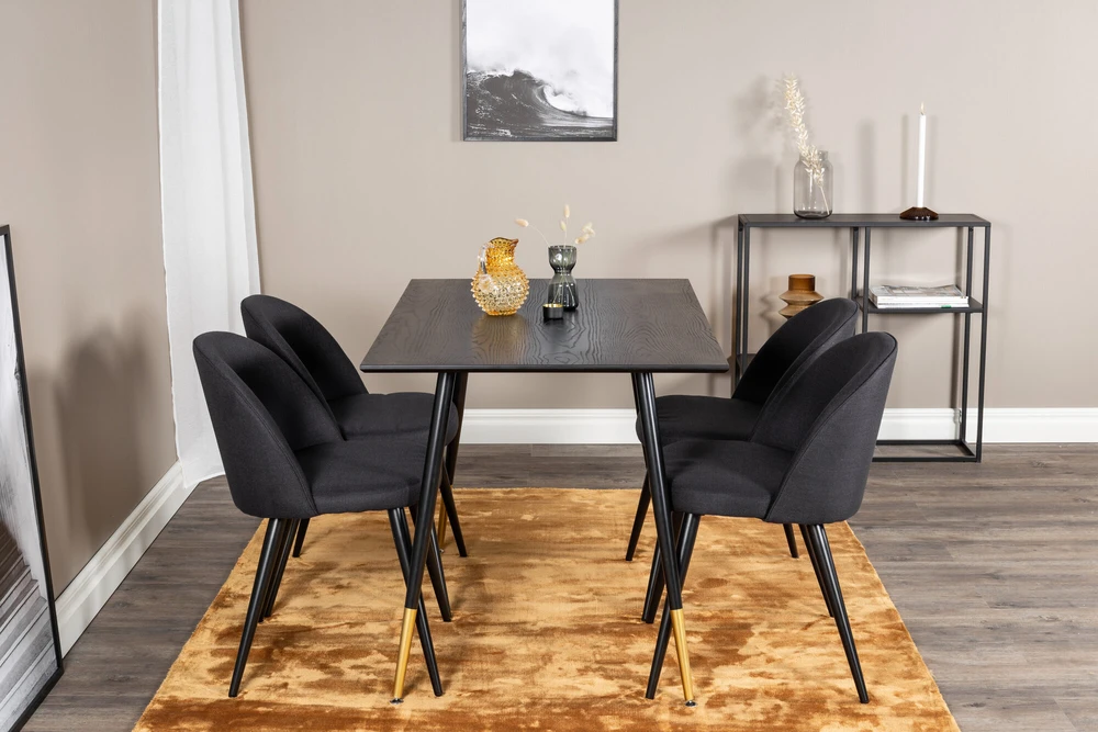 Venture Design Valgomasis stalas, Dipp, 75x120x85 cm, Juodas
