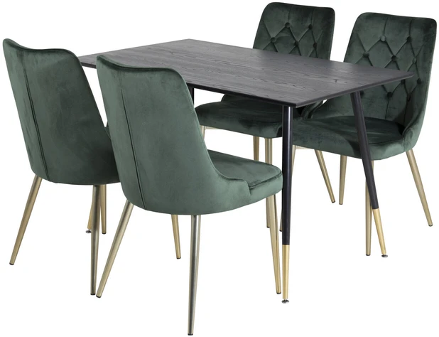 Venture Design Valgomasis stalas, Dipp, 75x120x85 cm, Juodas