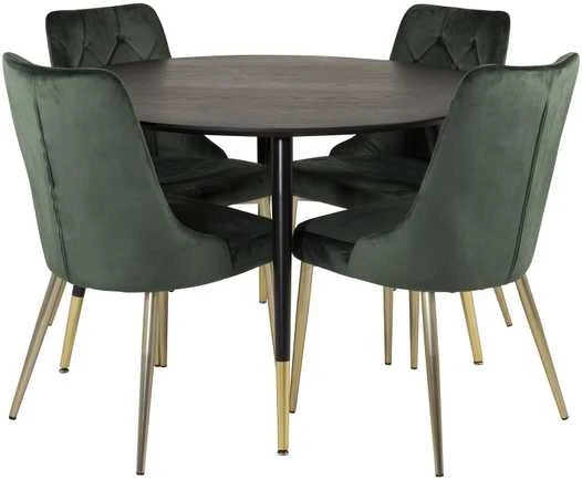 Venture Design Valgomasis stalas, Dipp, ⌀115 cm, Juodas