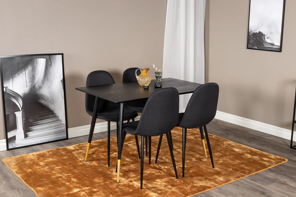 Venture Design Valgomasis stalas, Dipp, 75x120x85 cm, Juodas