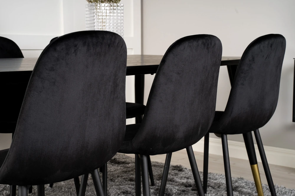 Venture Design Valgomasis stalas, Dipp, 180x90 cm, Juodas