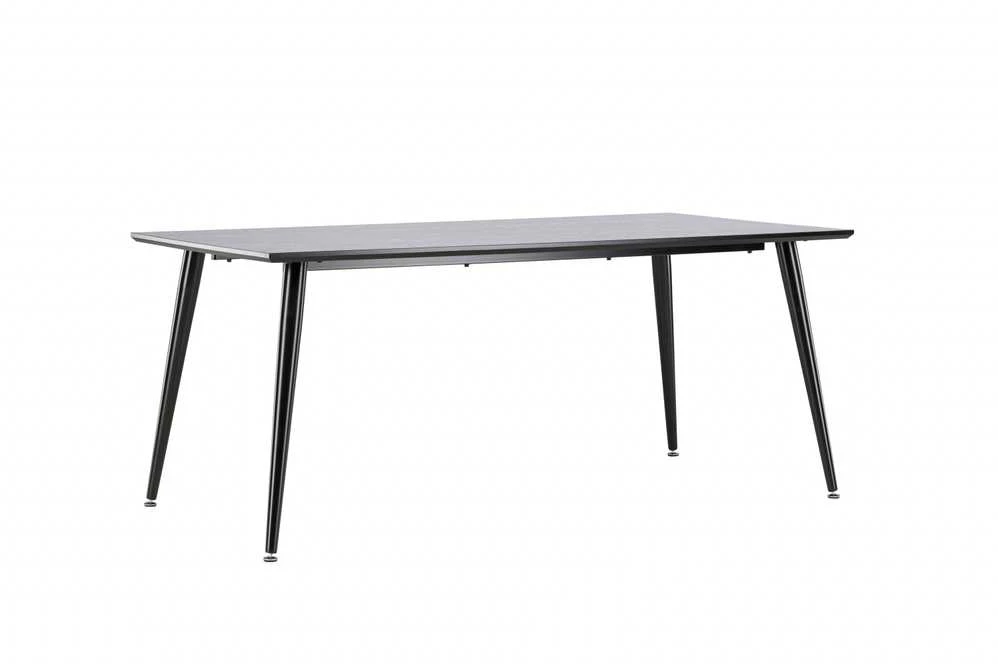 Venture Design Valgomasis stalas, Dipp, 180x90 cm, Juodas