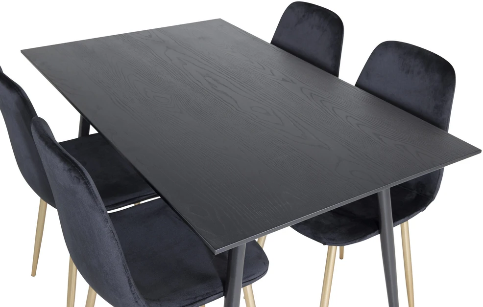 Venture Design Valgomasis stalas, Dipp, 75x120x85 cm, Juodas