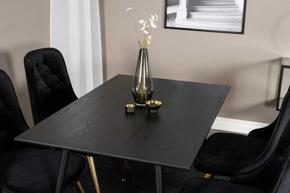 Venture Design Valgomasis stalas, Dipp, 75x120x85 cm, Juodas