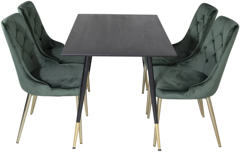 Venture Design Valgomasis stalas, Dipp, 75x120x85 cm, Juodas