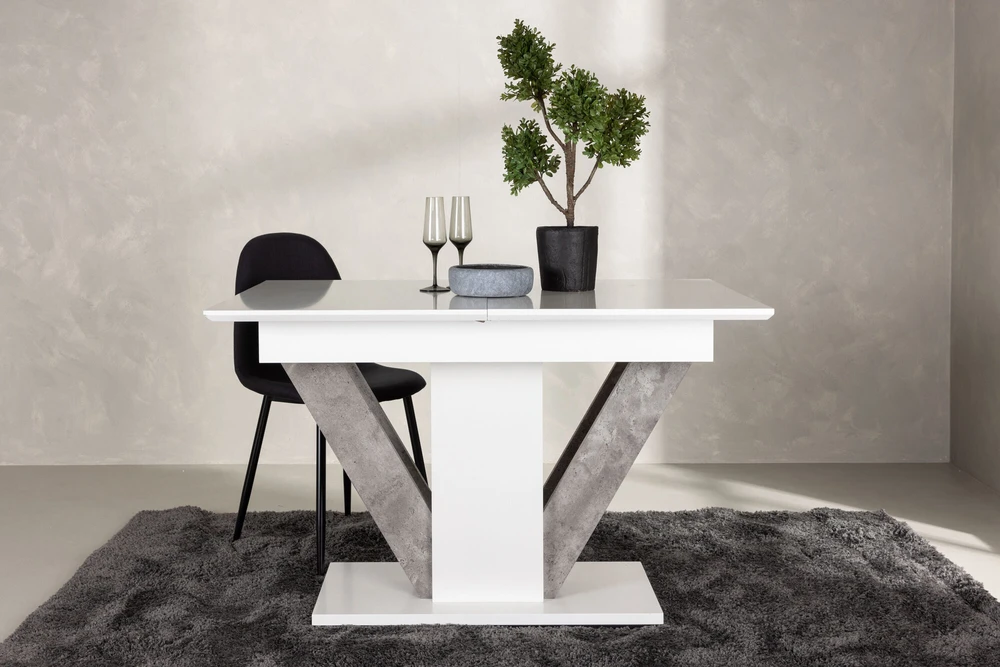 Venture Design Valgomasis stalas, Disa, 120x80 cm, Balta
