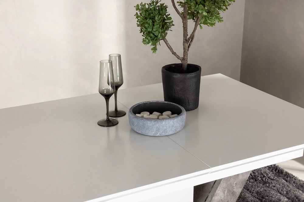 Venture Design Valgomasis stalas, Disa, 120x80 cm, Balta