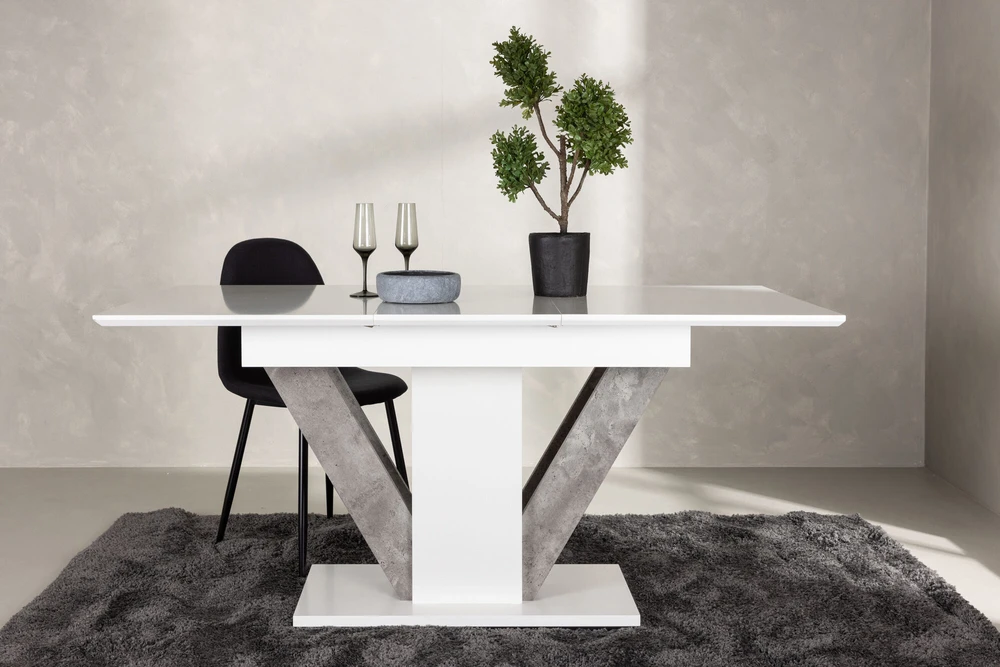 Venture Design Valgomasis stalas, Disa, 120x80 cm, Balta