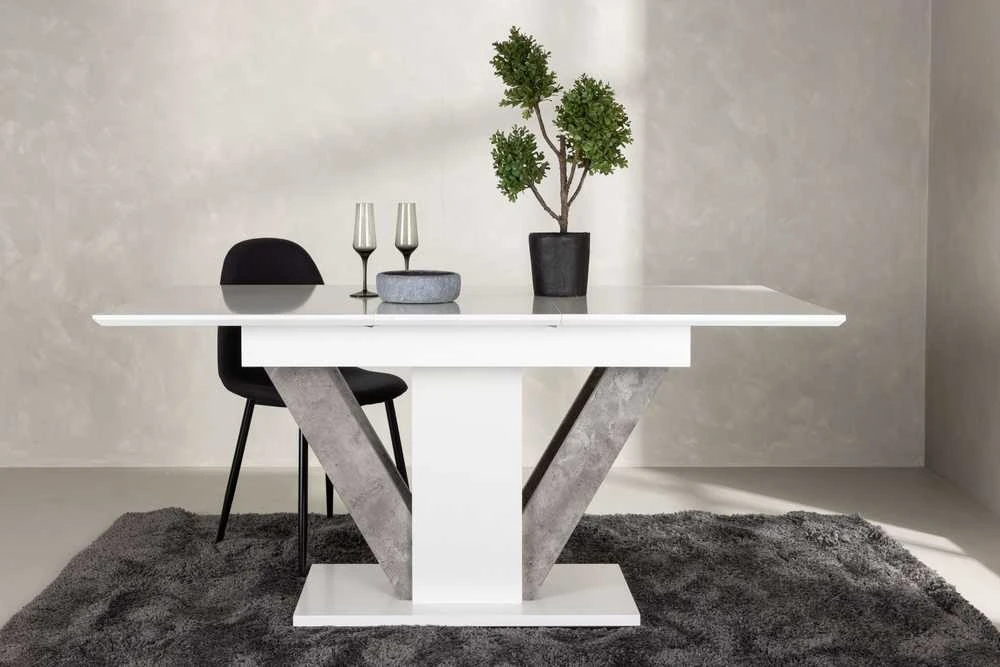 Venture Design Valgomasis stalas, Disa, 120x80 cm, Balta