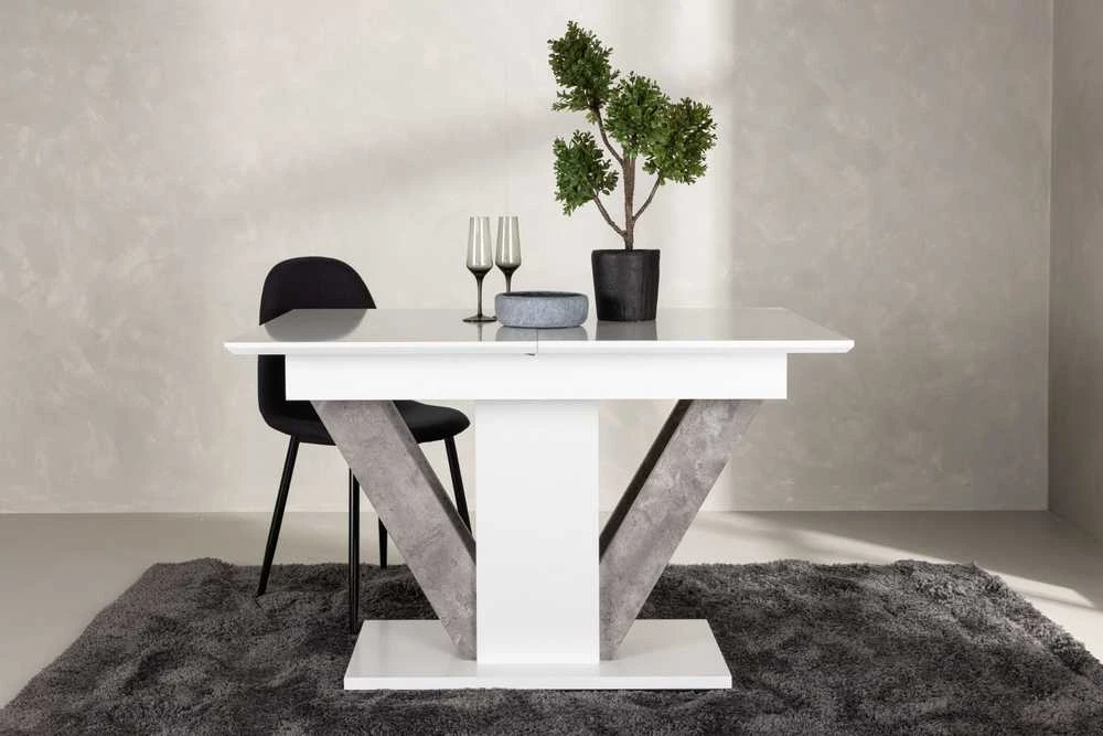 Venture Design Valgomasis stalas, Disa, 120x80 cm, Balta