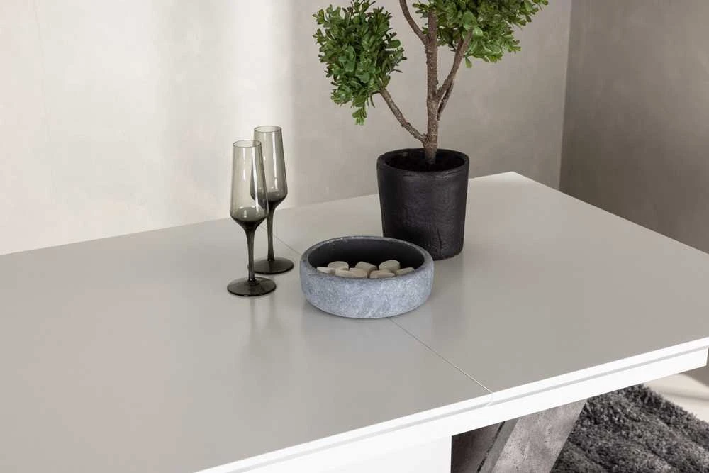 Venture Design Valgomasis stalas, Disa, 120x80 cm, Balta