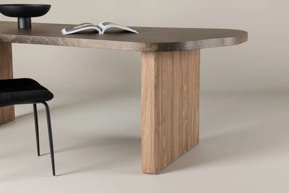 Venture Design Valgomasis stalas, Eleonora, 100x230 cm, Ruda
