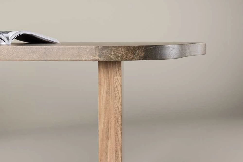 Venture Design Valgomasis stalas, Eleonora, 100x230 cm, Ruda