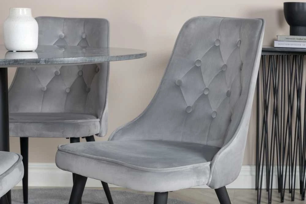 Venture Design Valgomasis stalas, Estelle, ø106 cm, Juodas