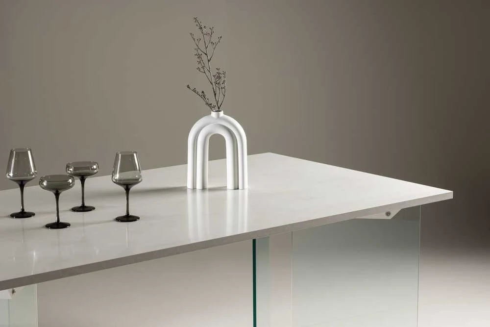 Venture Design Valgomasis stalas, Ester, 180x90 cm, šviesiai pilkas