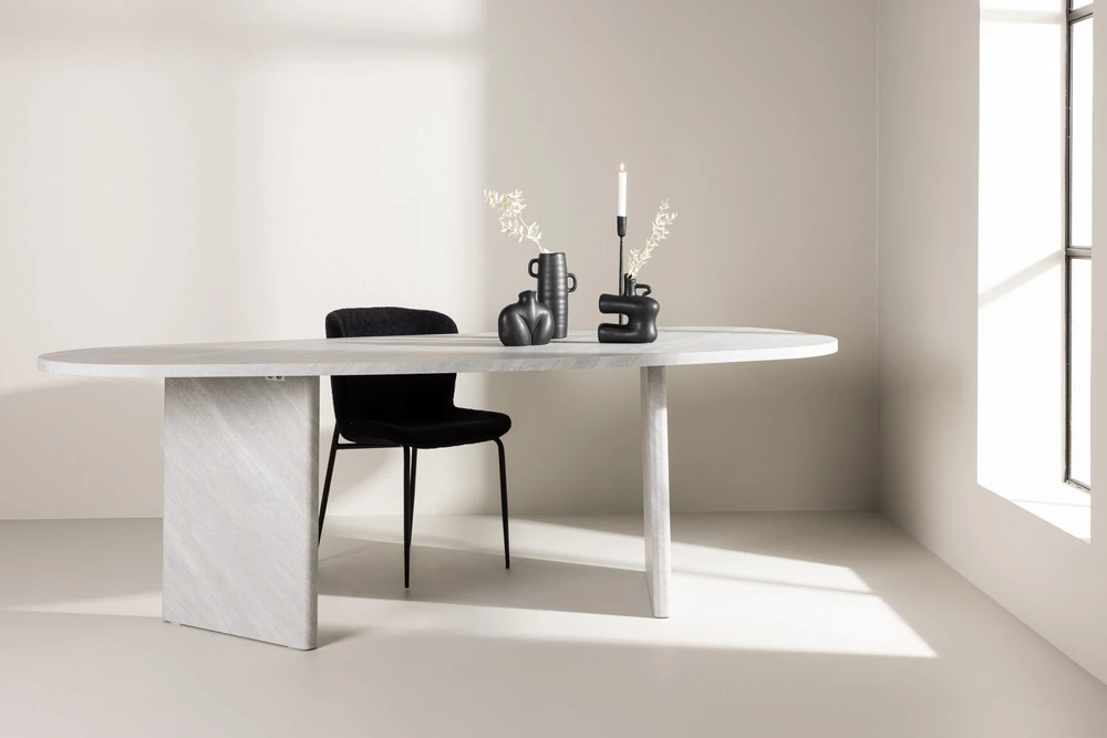 Venture Design Valgomasis stalas, Grönvik, 220x100 cm, Balta
